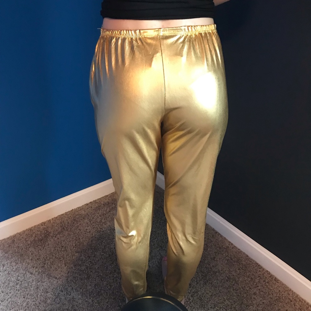 Gold Costume Leggings - Picture 3 of 3